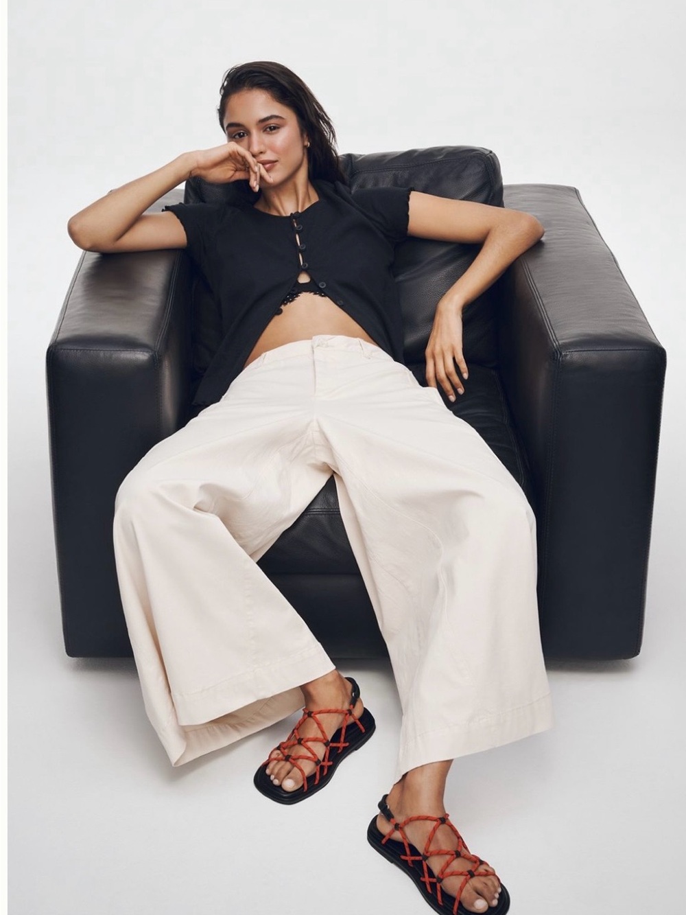 EUC! Maeve Ultra-Wide-Leg A-Line
Chino Pants - Picture 2 of 10